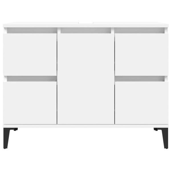 Sink Cabinet 80x33x60 cm Engineered Wood – White