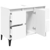 Sink Cabinet 80x33x60 cm Engineered Wood – White