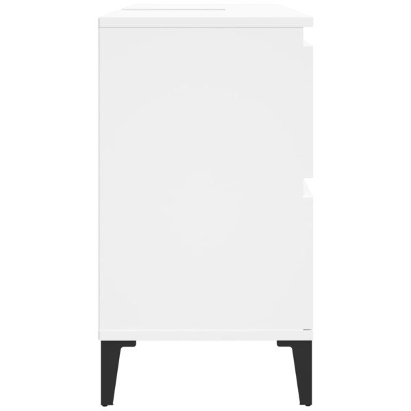 Sink Cabinet 80x33x60 cm Engineered Wood – White