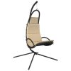 Garden Swing Chair with Cushion Oxford Fabric and Steel – Cream