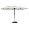 Double-Head Parasol 449×245 cm – White