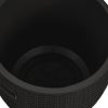 4-in-1 Garden Storage Box Black Polypropylene