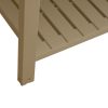 Garden Raised Bed 110x45x79 cm Polypropylene – Light Brown