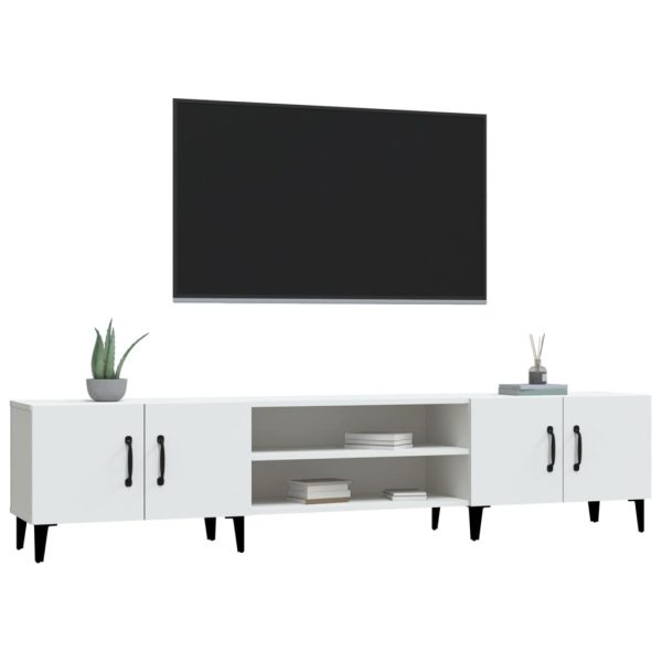 TV Cabinet 180×31.5×40 cm Engineered Wood – White