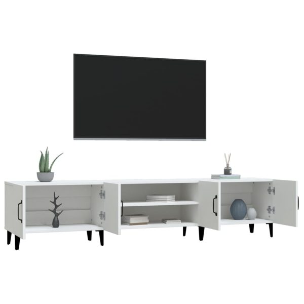 TV Cabinet 180×31.5×40 cm Engineered Wood – White