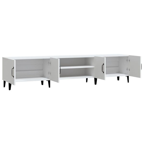 TV Cabinet 180×31.5×40 cm Engineered Wood – White