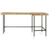 Desk 165x110x77 cm Solid Wood Mango and Iron