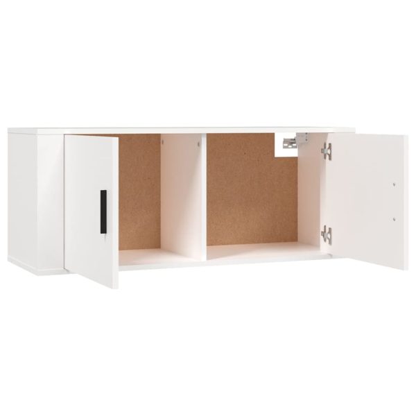 3 Piece TV Cabinet Set Engineered Wood – White