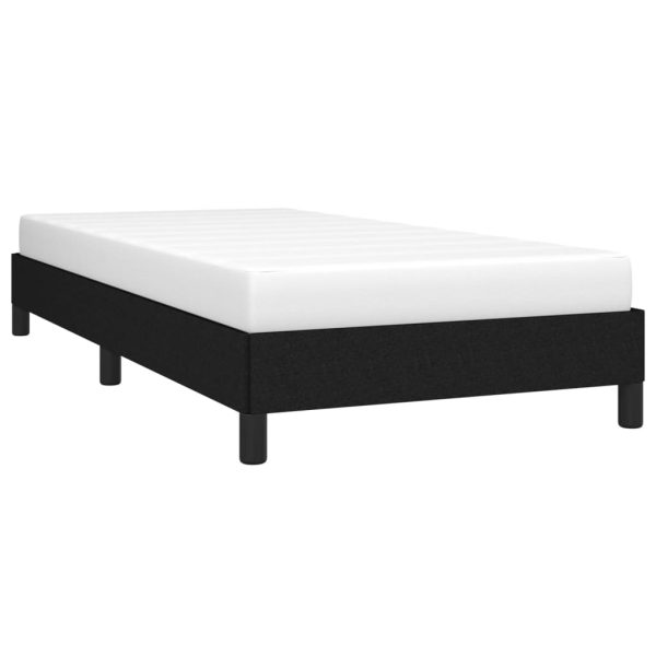 Bed Frame Black 107×203 cm King Single Size Fabric