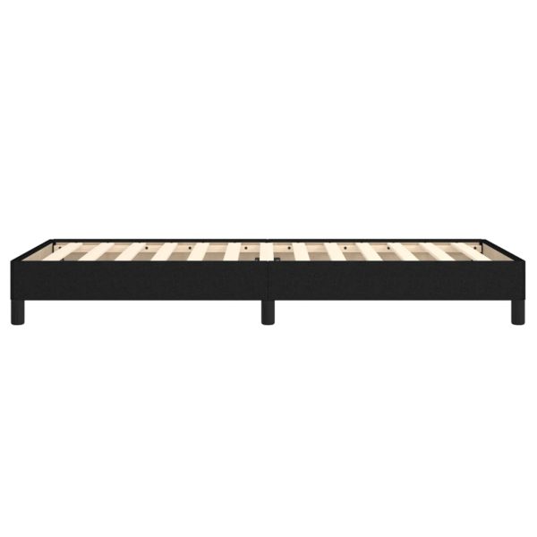 Bed Frame Black 107×203 cm King Single Size Fabric