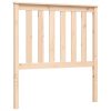 Bed Frame with Headboard 92×187 cm Single Solid Wood