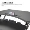 Adjustable Standing Desk Riser with Gas Spring (Black)