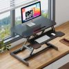 Adjustable Standing Desk Riser with Gas Spring (Black)