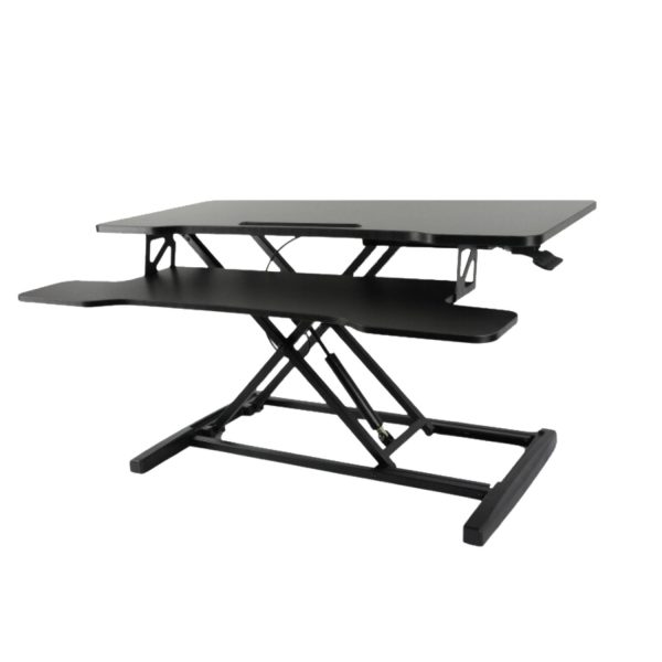 Adjustable Standing Desk Riser with Gas Spring (Black)