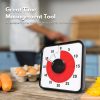 60 Minutes Visual Timer Mechanical Reminder Alarm Clock Kitchen Large