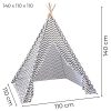 Kids Teepee Tent with Side Window and Carry Case – Wave Stripe