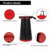 Portable Telescopic Folding Stool (Red)