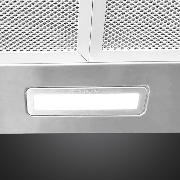 Range Hood Stainless Steel 600mm 60cm Kitchen Canopy LED Light