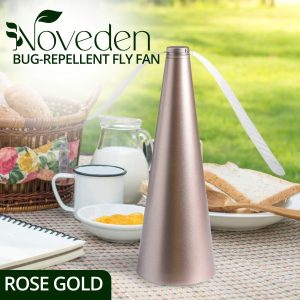 Bug Repellent Fly Fan (Rose Gold)