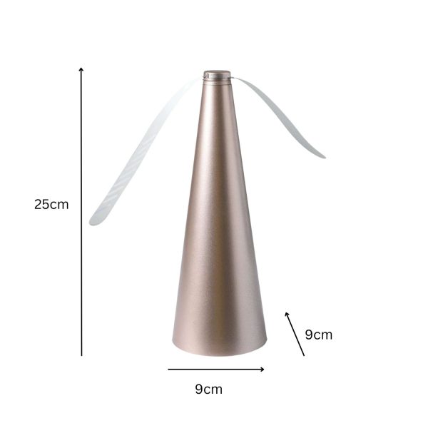 Bug Repellent Fly Fan (Rose Gold)