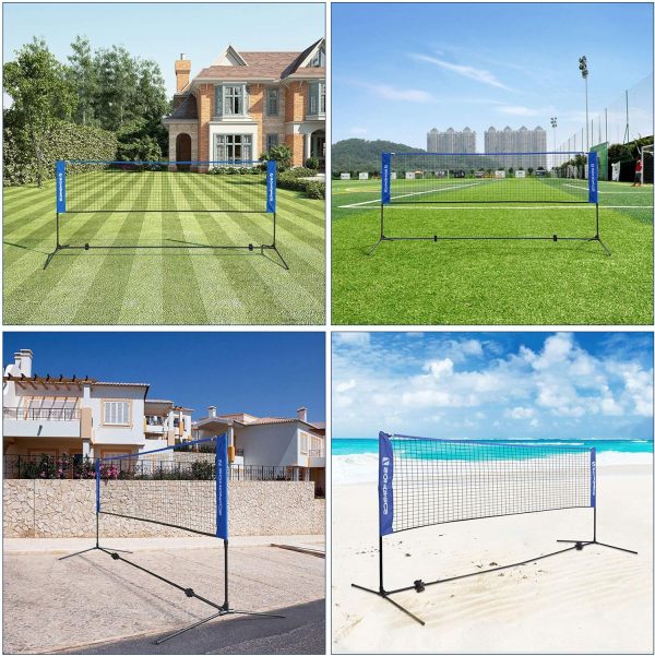 5m Portable Tennis Badminton Net Blue