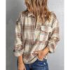 Azura Exchange Plaid Half Zip Sweatshirt with Chest Pocket – 2XL