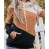 Azura Exchange Cozy Colorblock Hoodie with Side Pockets – L