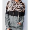 Azura Exchange Leopard Colorblock Hoodie – M