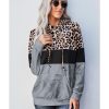 Azura Exchange Leopard Colorblock Hoodie – M