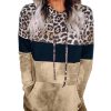 Azura Exchange Leopard Tie Dye Colorblock Hoodie – 2XL