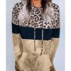 Azura Exchange Leopard Tie Dye Colorblock Hoodie – 2XL