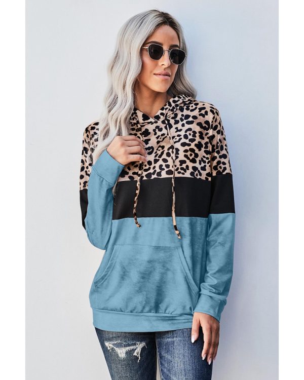 Azura Exchange Leopard Colorblock Hoodie – 2XL