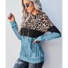 Azura Exchange Leopard Colorblock Hoodie – 2XL