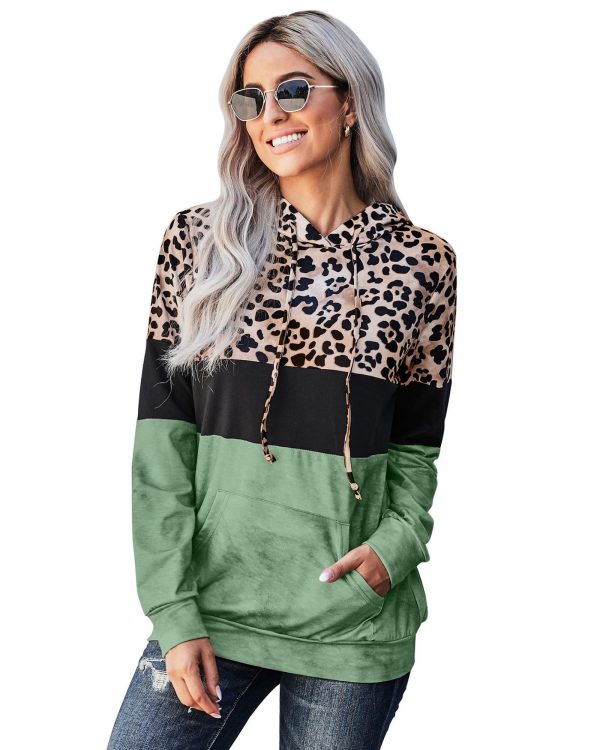 Azura Exchange Leopard Colorblock Hoodie – 2XL