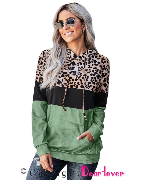 Azura Exchange Leopard Colorblock Hoodie – 2XL