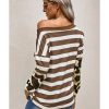 Azura Exchange Leopard Striped Long Sleeves Blouse – 2XL