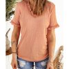 Azura Exchange Frill V Neck T-shirt – 2XL