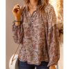 Azura Exchange Paisley Pattern Floral Patch Blouse – 2XL