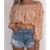 Azura Exchange Ruffled Floral Off Shoulder Top. – 2XL