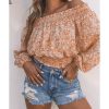 Azura Exchange Ruffled Floral Off Shoulder Top. – 2XL