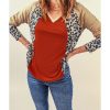 Azura Exchange Leopard V Neck Long Sleeve Top – 2XL