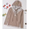 Azura Exchange Buttoned Patchwork Long Sleeve Hoodie – L