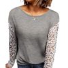 Azura Exchange Lace Splicing Long Sleeve Top – M