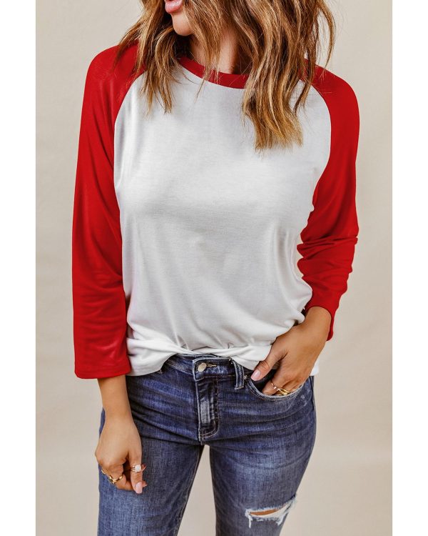 Azura Exchange Raglan Sleeve Pullover Top – L