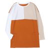 Azura Exchange Color Block Patchwork Long Sleeve Top – M