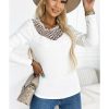 Azura Exchange Crochet Detail Long Sleeve Top – 2XL