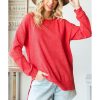 Azura Exchange Waffle Knit Side Slit Pullover – 2XL