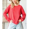 Azura Exchange Waffle Knit Side Slit Pullover – 2XL