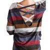 Azura Exchange Crisscross Back Long Sleeve Top – M