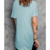 Azura Exchange Side Pockets Short Sleeve Tunic Top – L